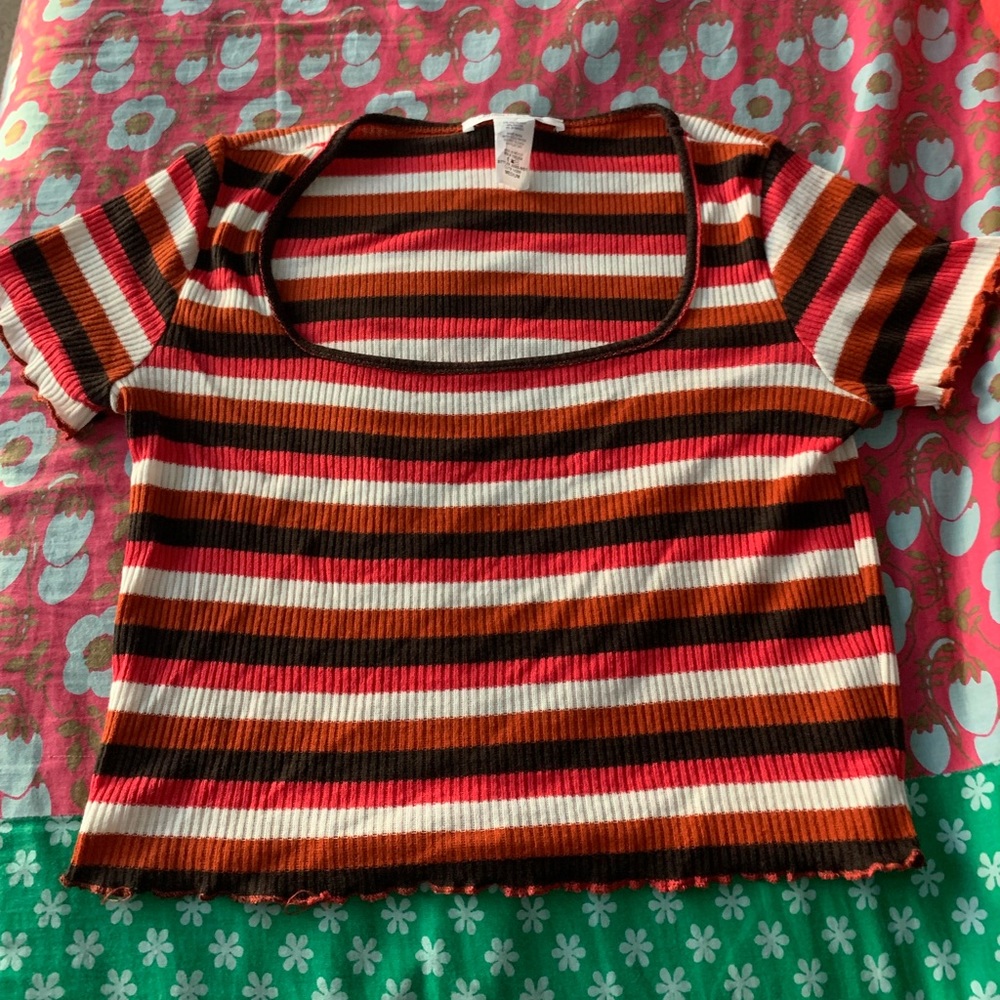 striped colorful crop top!